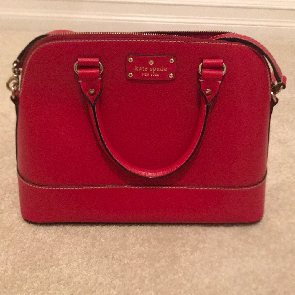 Red kate spade handbag